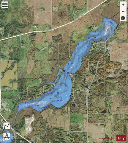 Skogman depth contour Map - i-Boating App - Satellite