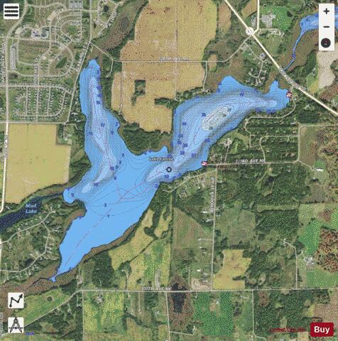 Fannie depth contour Map - i-Boating App - Satellite
