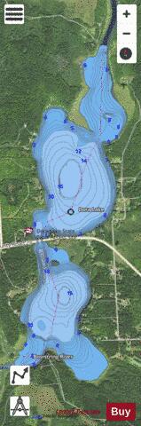 Dora depth contour Map - i-Boating App - Satellite