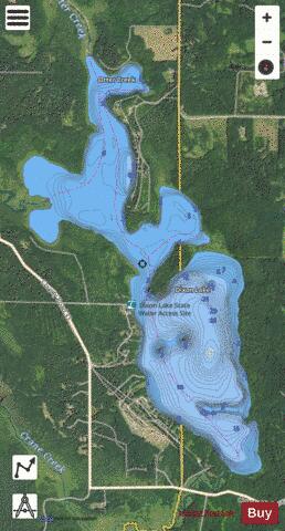 Dixon depth contour Map - i-Boating App - Satellite