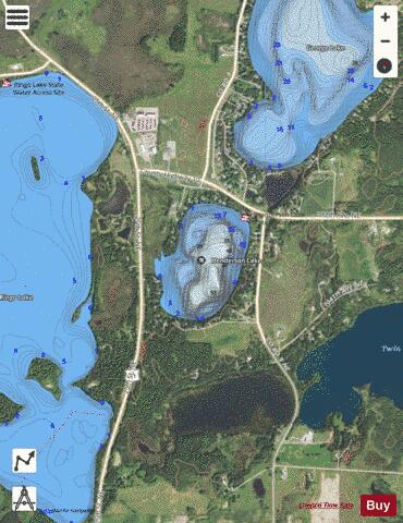 Henderson depth contour Map - i-Boating App - Satellite