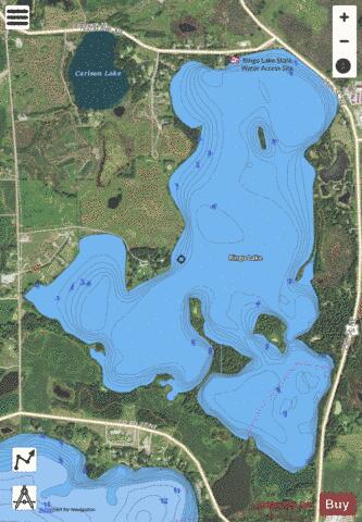 Ringo depth contour Map - i-Boating App - Satellite