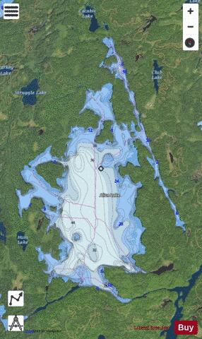 Alice depth contour Map - i-Boating App - Satellite