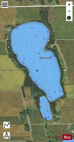 Wilmert depth contour Map - i-Boating App - Satellite
