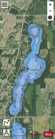 Long depth contour Map - i-Boating App - Satellite