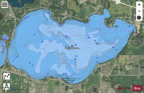 Washington depth contour Map - i-Boating App - Satellite