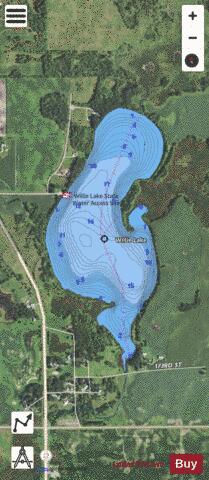 Willie depth contour Map - i-Boating App - Satellite