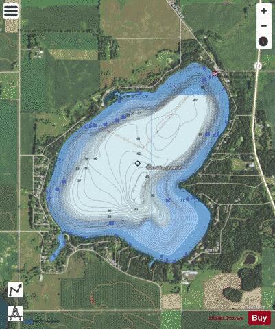 Minnie-Belle depth contour Map - i-Boating App - Satellite