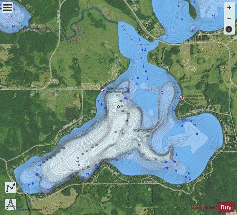 Sullivan depth contour Map - i-Boating App - Satellite