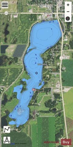 Adley depth contour Map - i-Boating App - Satellite