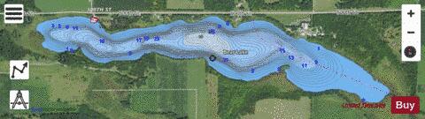 Bear depth contour Map - i-Boating App - Satellite