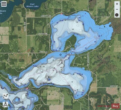 East Battle depth contour Map - i-Boating App - Satellite