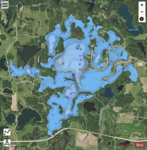 Spitzer depth contour Map - i-Boating App - Satellite