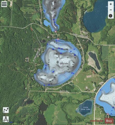 Scalp depth contour Map - i-Boating App - Satellite