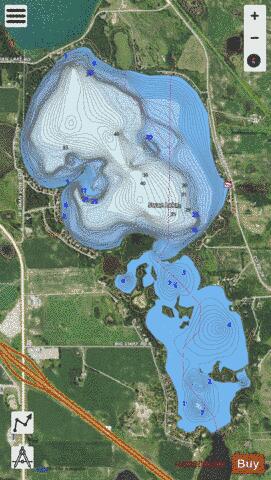 Swan depth contour Map - i-Boating App - Satellite