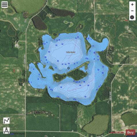 Oscar depth contour Map - i-Boating App - Satellite