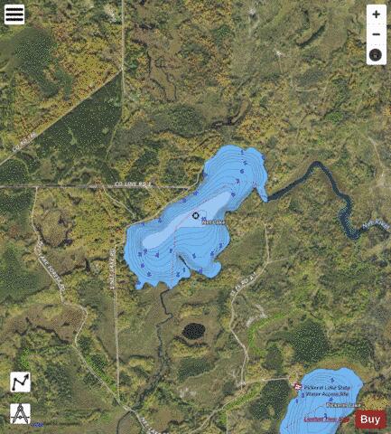Net depth contour Map - i-Boating App - Satellite