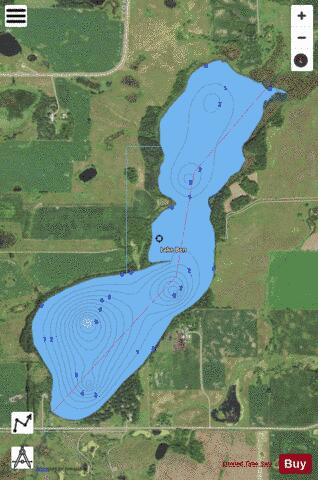 Benson depth contour Map - i-Boating App - Satellite