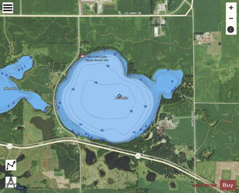 Ann depth contour Map - i-Boating App - Satellite