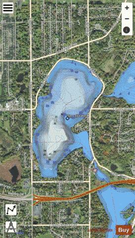 Gervais depth contour Map - i-Boating App - Satellite