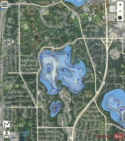 Johanna depth contour Map - i-Boating App - Satellite