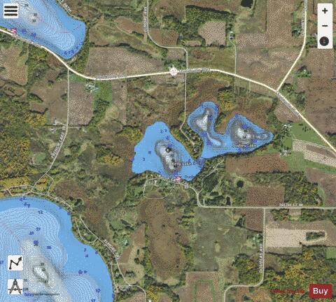 Kelly depth contour Map - i-Boating App - Satellite