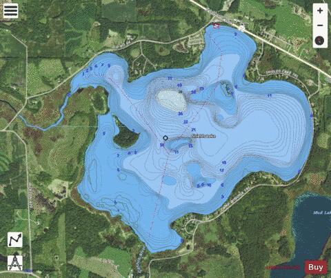 Shields depth contour Map - i-Boating App - Satellite