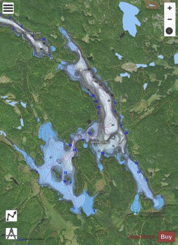 Johnson depth contour Map - i-Boating App - Satellite