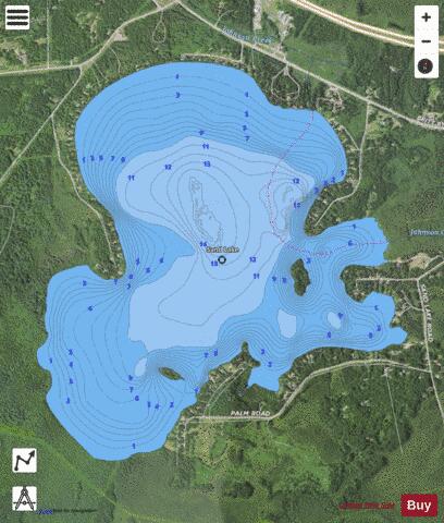 Sand depth contour Map - i-Boating App - Satellite