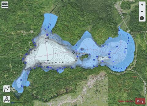 Kjostad depth contour Map - i-Boating App - Satellite