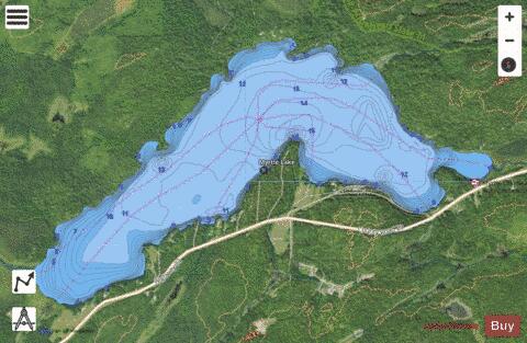 Myrtle depth contour Map - i-Boating App - Satellite