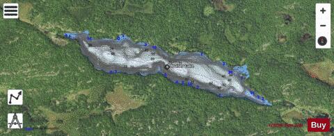 Cruiser depth contour Map - i-Boating App - Satellite