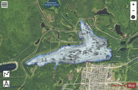 Iron Chief Complex depth contour Map - i-Boating App - Satellite
