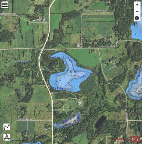 Pitts depth contour Map - i-Boating App - Satellite