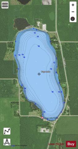 Page depth contour Map - i-Boating App - Satellite
