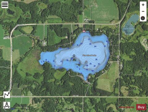 Pine Island depth contour Map - i-Boating App - Satellite