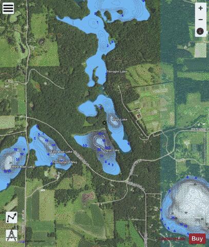 Mays depth contour Map - i-Boating App - Satellite