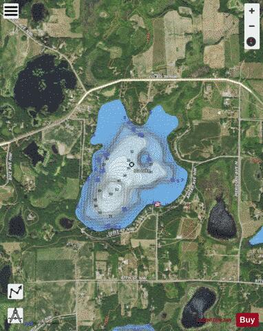Ida depth contour Map - i-Boating App - Satellite