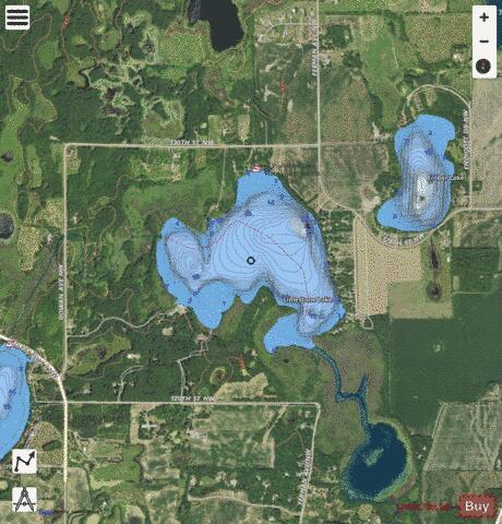 Limestone depth contour Map - i-Boating App - Satellite