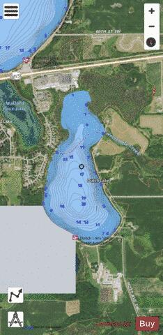 Dutch depth contour Map - i-Boating App - Satellite
