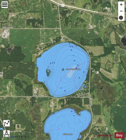 Swartout depth contour Map - i-Boating App - Satellite