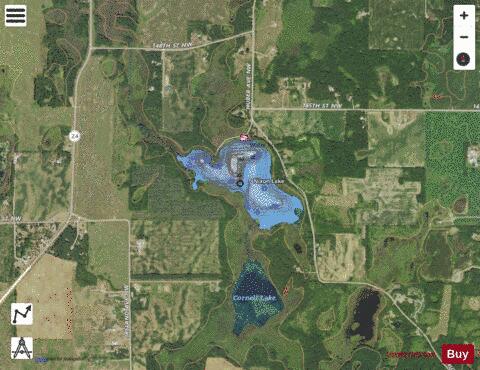 Nixon depth contour Map - i-Boating App - Satellite