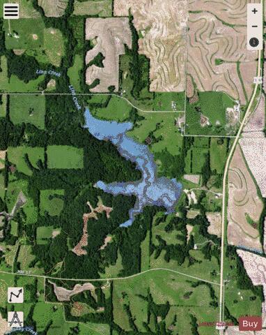 Stanberry Lake depth contour Map - i-Boating App - Satellite