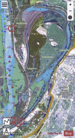 Lake Ferguson depth contour Map - i-Boating App - Satellite