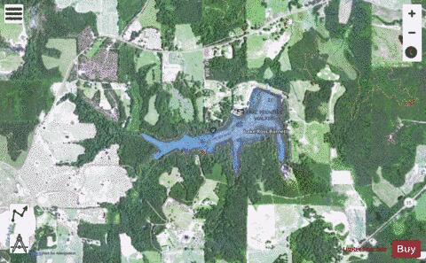 Lake Ross Barnett depth contour Map - i-Boating App - Satellite
