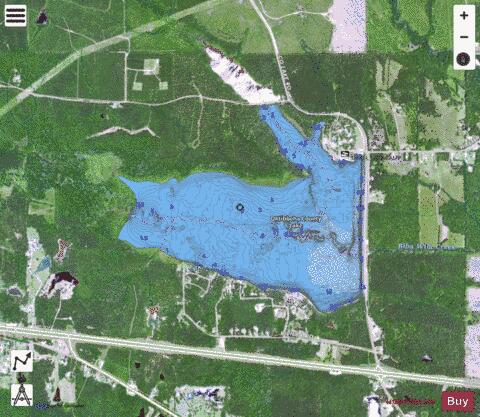 Oktibbeha County Lake depth contour Map - i-Boating App - Satellite