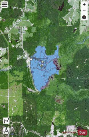 Neshoba County Lake depth contour Map - i-Boating App - Satellite
