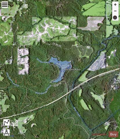 Tishomingo State Park Lake depth contour Map - i-Boating App - Satellite