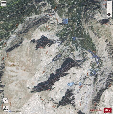 Lake Pisce depth contour Map - i-Boating App - Satellite