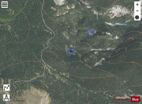 Picket Pin Lake, South depth contour Map - i-Boating App - Satellite